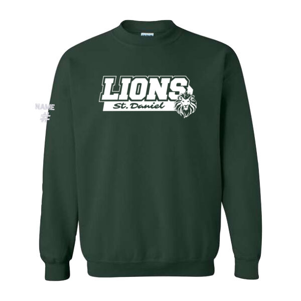 Gildan Unisex Lions Printed Crewneck Thumbnail
