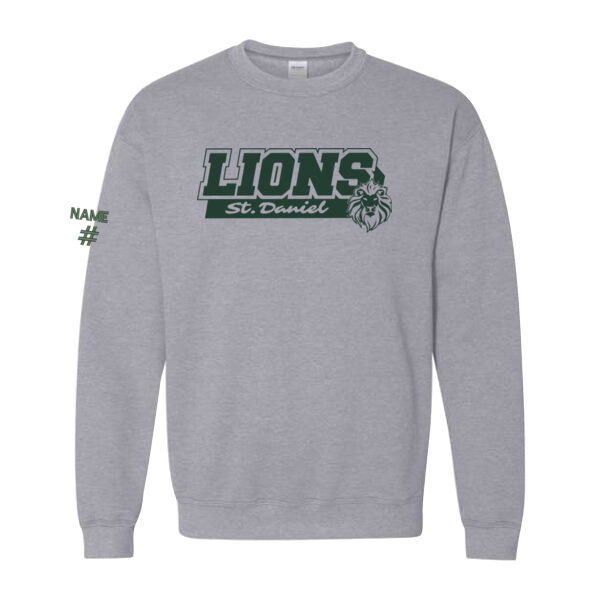 Gildan Unisex Lions Printed Crewneck Thumbnail