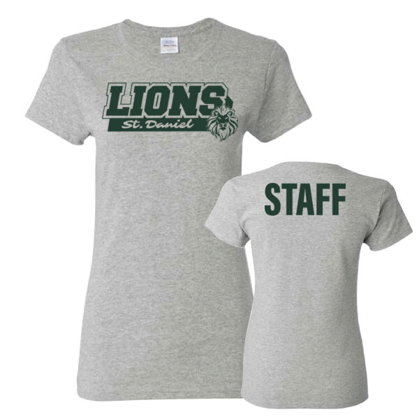 Gildan Women's STAFF Printed T-Shirt Thumbnail